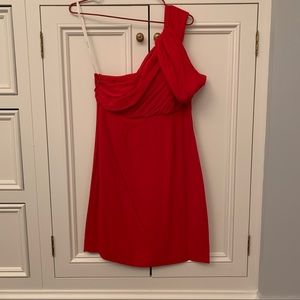 Rachel Zoe One shoulder candy dress